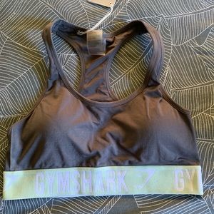 Charcoal/Pistachio Gymshark Fit Sports Bra